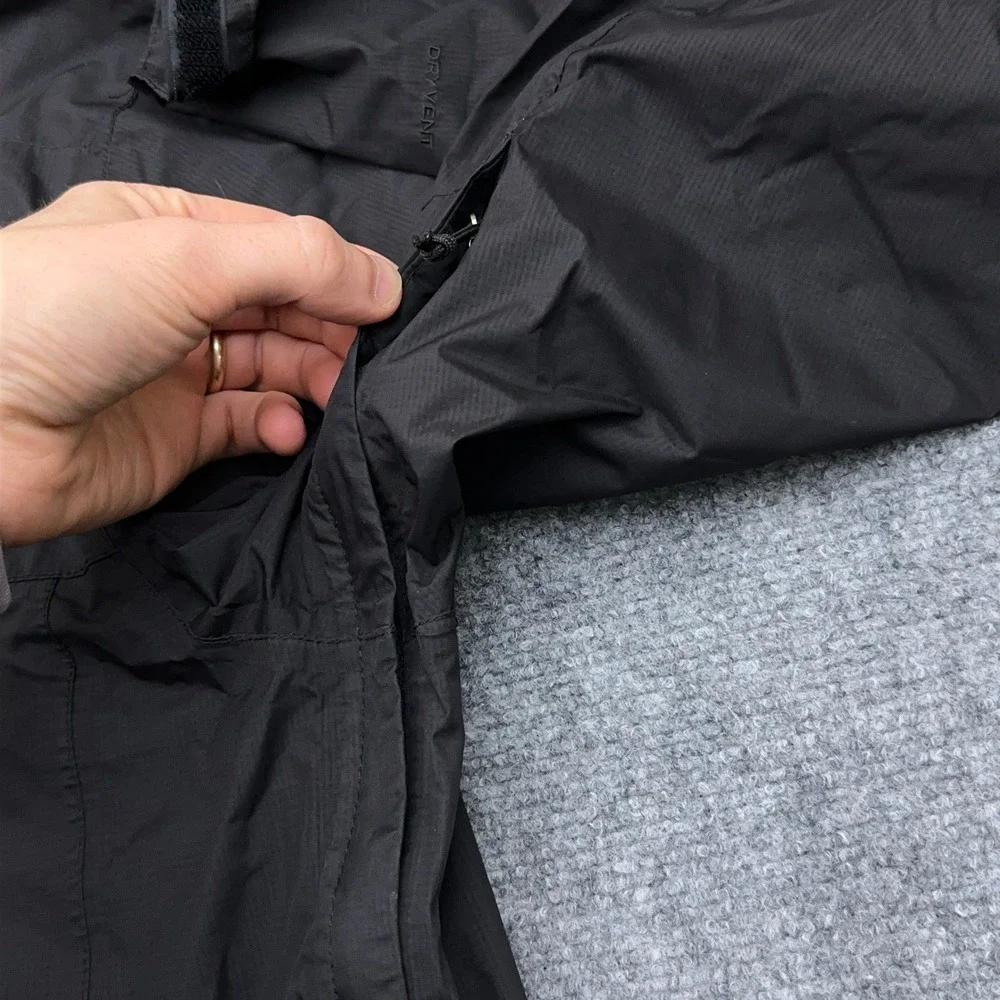 The North Face Venture 2 Dryvent Jacket Men's XL Black Waterproof Rain Shell EUC